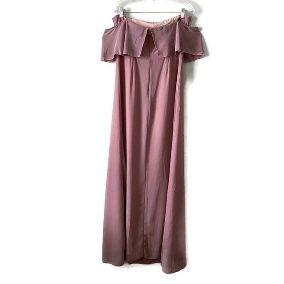 Tobi Into You Mauve Ruffle Top Dress size L - Picture 7 of 12
